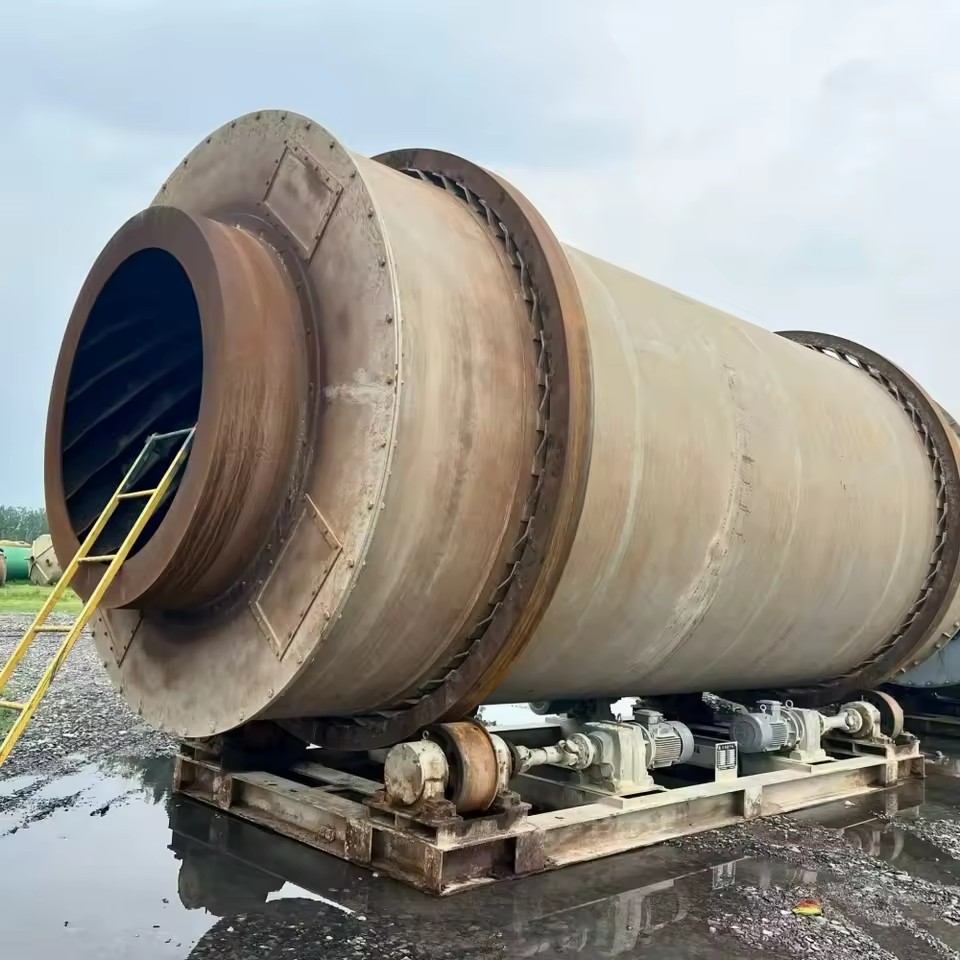 Second Hand High Efficiency Rotary Dryer SUS316L Gear for Coal Slime Ore Concentrate Mineral Powder Drying Competitive Price