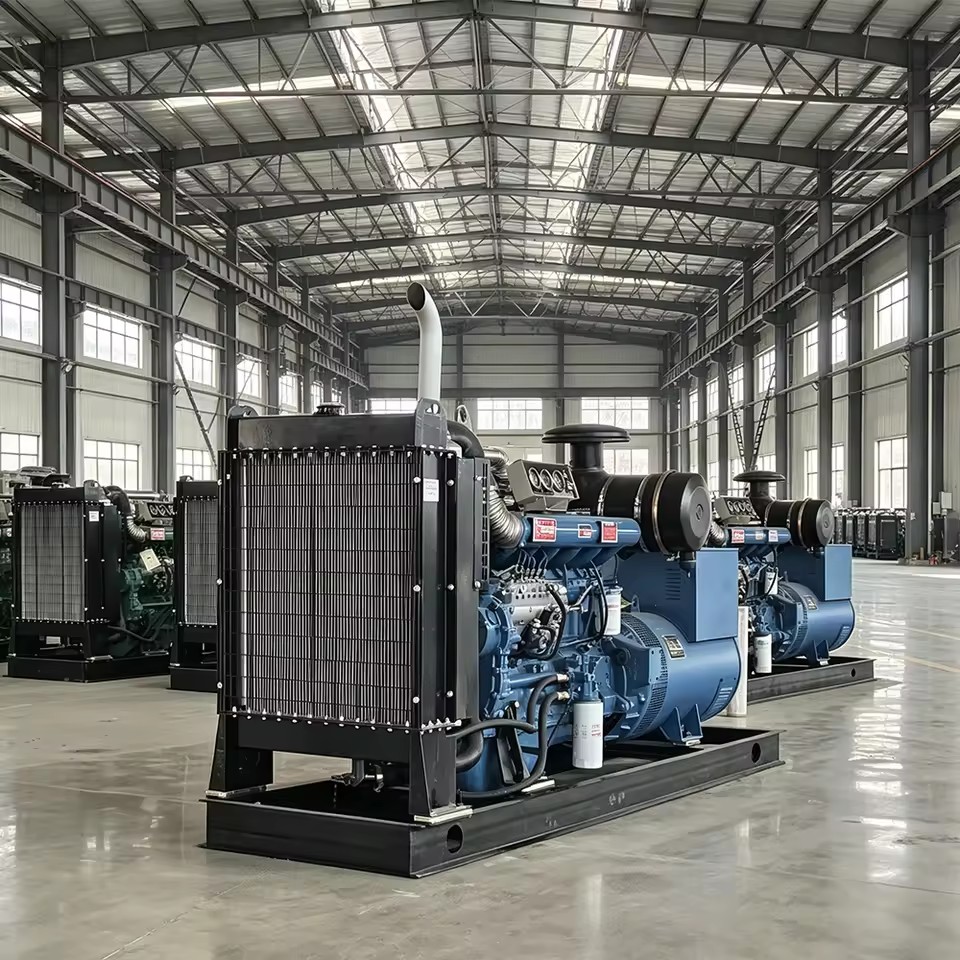 Open Frame Diesel Generator Set Supporting ATS Module Integration For Industrial Facility Power System