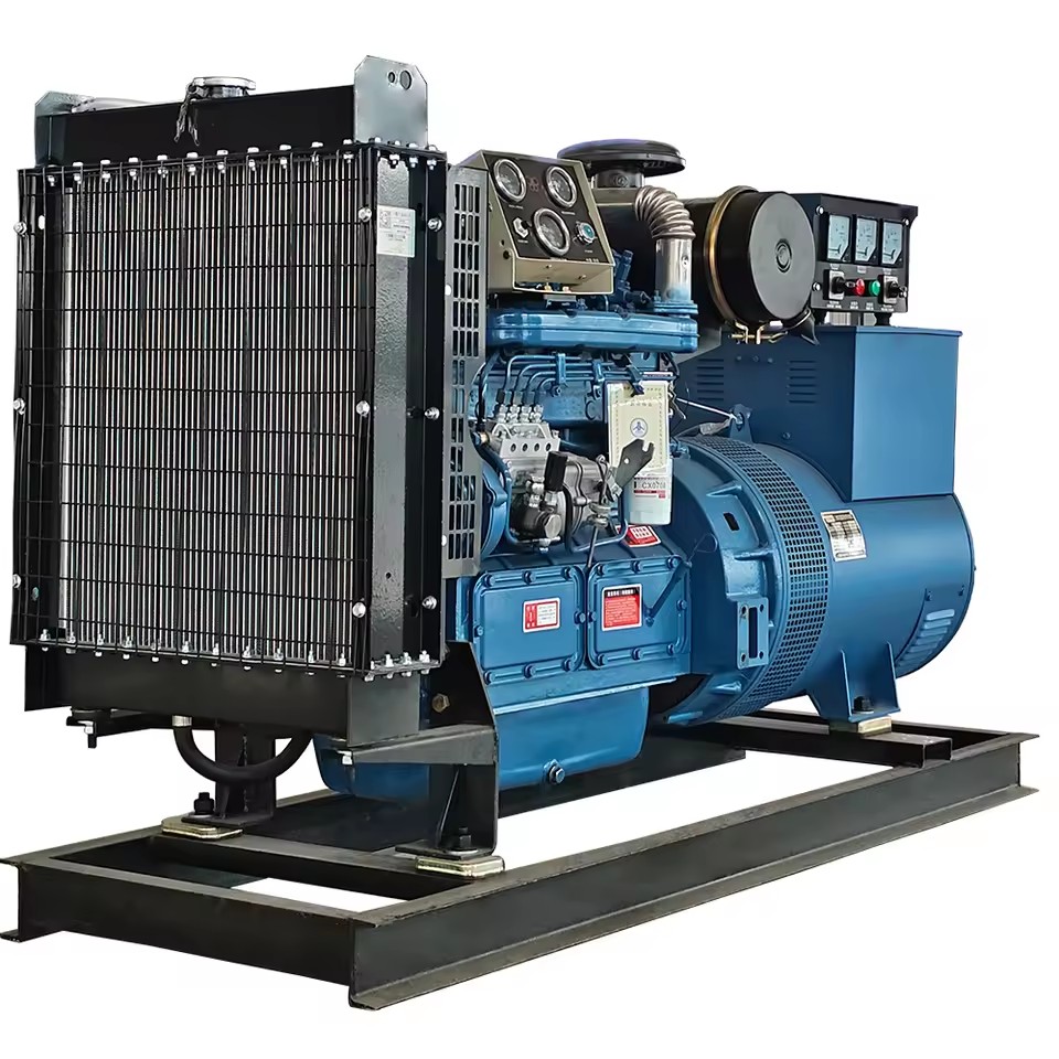 Open Frame Diesel Generator Set With Heavy Duty Base Chassis For Outdoor