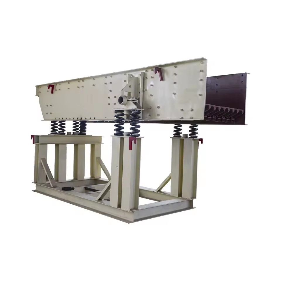 STM Automatic Vibrating Feeder Durable Electric Mining Construction Line 120t/h Capacity Henan Origin Bulk Material Handling