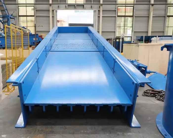 90~200 TPH Motor Mining Vibrating Feeder with 11KW Power for Stone Gravel Ore Pebble