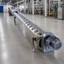 High Efficiency Carbon Steel U Trough Screw Conveyor Inclined Bulk Feeder Mining Cement Heavy Duty OEM Custom