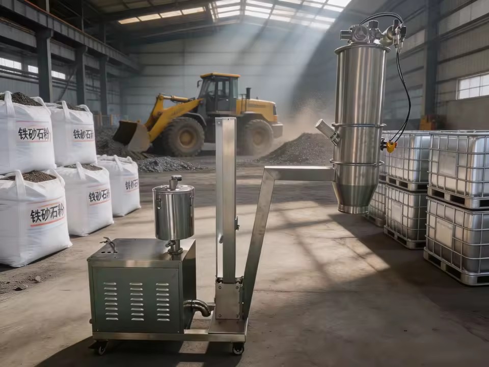 Heavy Duty Ore Powder Pneumatic Conveyor System Mining Vacuum Feeder Automatic Metallurgical Mineral Material Transfer New
