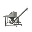 Automatic Stainless Steel Incline Screw Feeder with Hopper for Food Grade Farm & Mining Applications