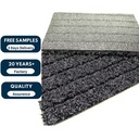 Durable 18mm Ribbed Blue Bottom Polyester Needle Punch Sluice Box Mat Gold Mining Recovery 24-35m Length Mining Feeder