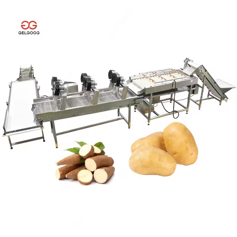 Cassava Peeling and Drying Machine of Washing and Cutting Potatoes