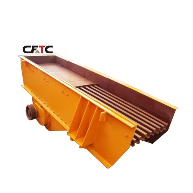 ZSW-380x95 Electromagnetic Grizzly Vibrating Feeder with Motor 96-160 Tph Capacity for Mining Industry