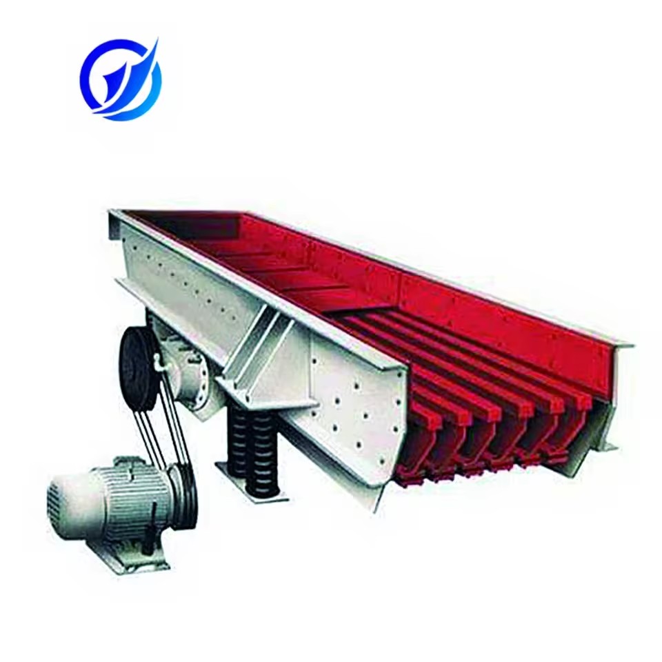Mining Ore Equipment Vibrating Feeder with Motor Electric 220/380V 90-1000T/H Capacity