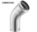 ASME B16.5 Class 150 Plated Stainless Steel 45 Degree Elbow | 1/2-4 Inch SS304/SS316L Corrosion-resistant Press Fit Pipe Fitting