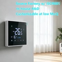 Smart WiFi Brushless Fan Coil Thermostat for HVAC Central Air & Underfloor Heating, Compatible with Tuya, Alexa, Google Home