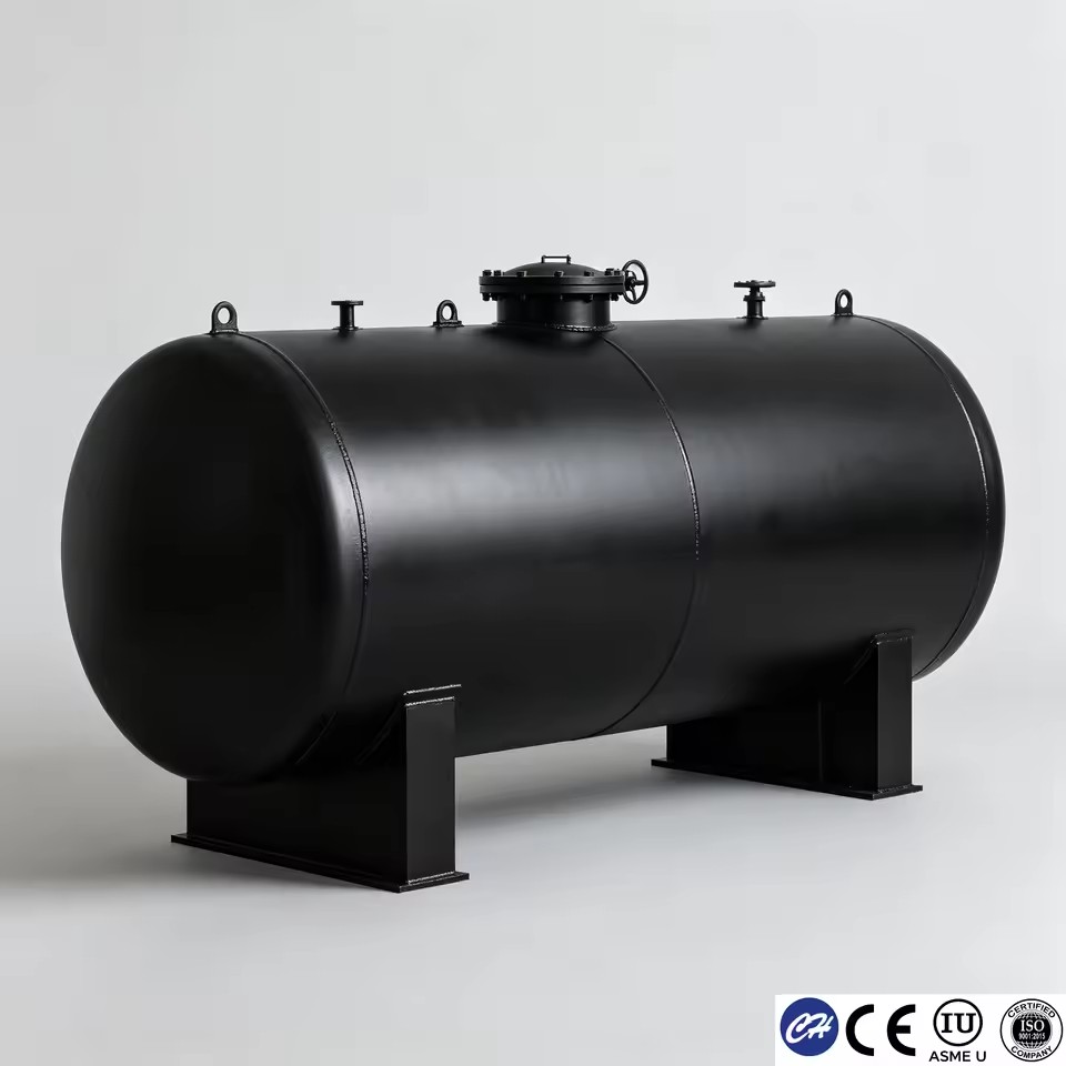 Above Ground Horizontal Diesel Tank 5000-120000L Carbon Steel Fuel Oil Storage with Pump ASME CE Factory for Industrial Use