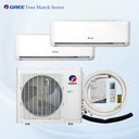 Gree 2 Zone Split Air Conditioner 24000Btu Wall Mounted Fan Coil Unit Wifi Cooling Only Commercial Central Air Conditioning