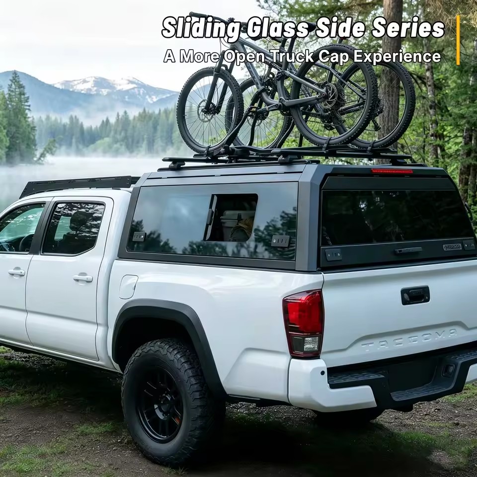 All Weather 4x4 Pickup Truck Canopy Hardtop Aluminum Bed Canopy Topper for Ford F150 Supercrew 6.5ft