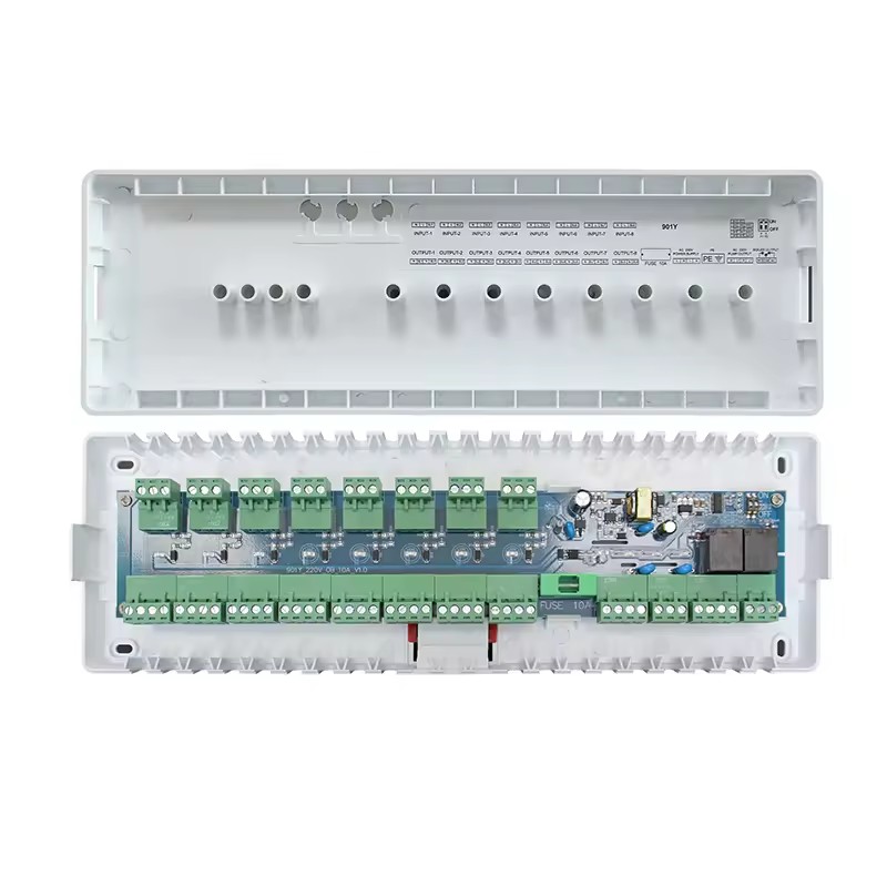 Becasmart 901Y Remote Control 8 Loop Underfloor Heating Manifold Wire Hydronic Central Controller for Floor Heating Parts