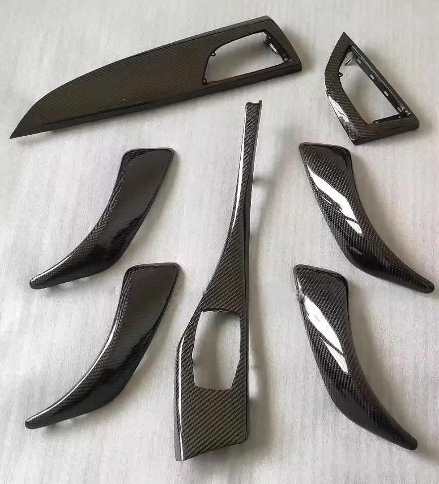For BMW 1 2 Series F20 F21 F22 F23 116I 118I Real Carbon Fiber Central Control Multimedia Button Panel door sill replacement