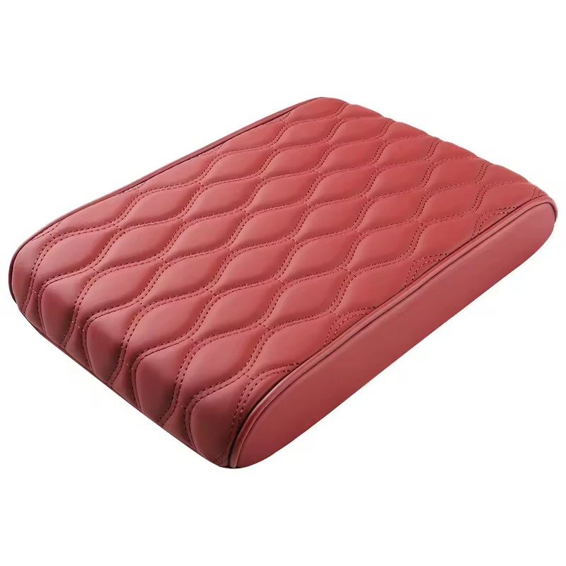 Luxury Classic Universal Car Central Armrest Box Cushion with Heightening Elastic Cotton Anti-Slip Protection Cover