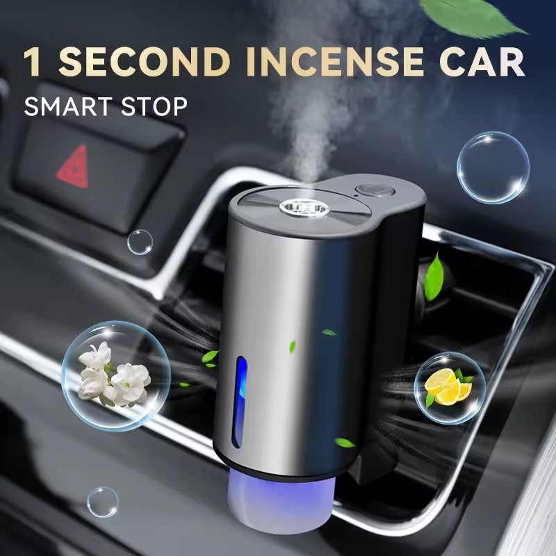 Mini Portable Car Diffuser USB Cold Mist Humidifier Aromatherapy Oil Diffuser Car Home Office USB Rechargeable Car Diffuser
