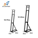 Customization Celebration Party Arch Support Frame Props Height Adjustable Portable Foldable Iron KT Board Easy Installation