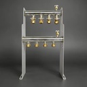 4 Port Stainless Steel Hot Water Manifold GHNOR-4p Radiant Floor Hydronic Underfloor Heating Distribution System