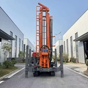 Type 350 Water Well Drilling Rig with Down-mounted Spout and Mud Pump