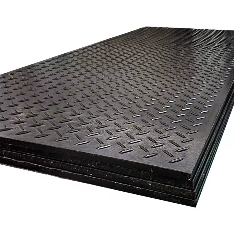 HDPE Temporary Road Mat Construction Ground Protection Plate Mud Ground for Excavator Oilfield Construction Site Heavy Duty