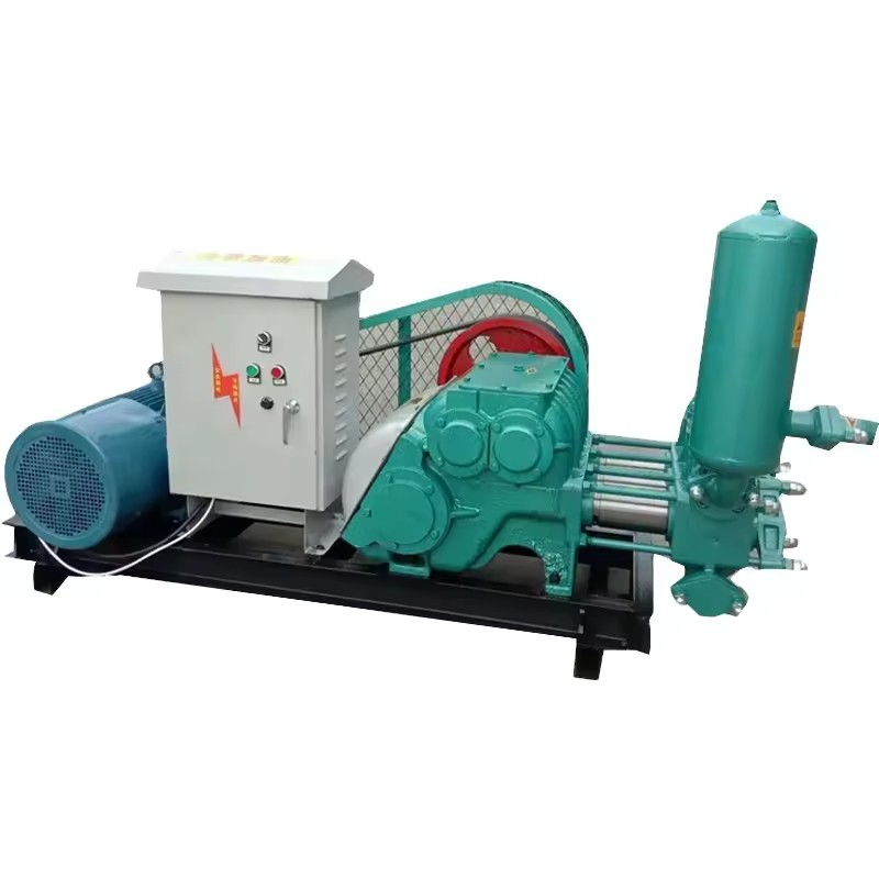 Bw450/2 Horizontal Three Cylinder Reciprocating Double Action Piston Mud Pump With Diesel Engine for Water Well Drilling