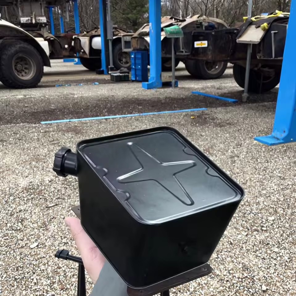 Small Fuel Tank Factory Direct High Quality New Condition 10L-50L Black/Silver 2mm Steel for Truck Parts Diesel Engine