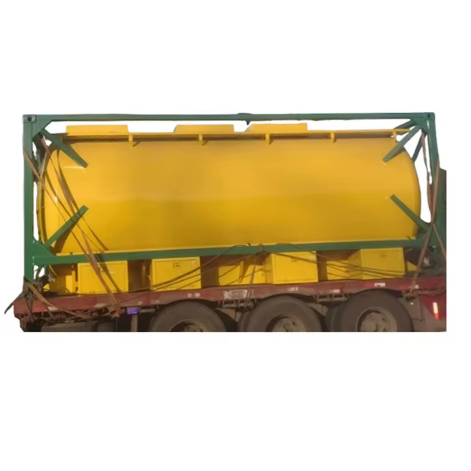 JSXU 26000 Liters Cooking Oil 3 Silo Tank Container T11 ISO Tank 20' Length 4 Bar Working Pressure