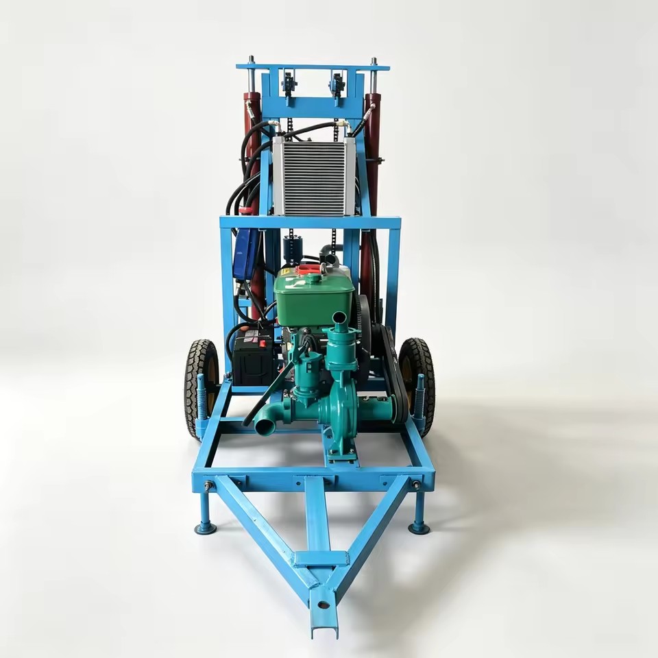 Small Diesel Water Well Rig with 200L/min Mud Pump and 150m Depth for Rural Community Water Well Drilling