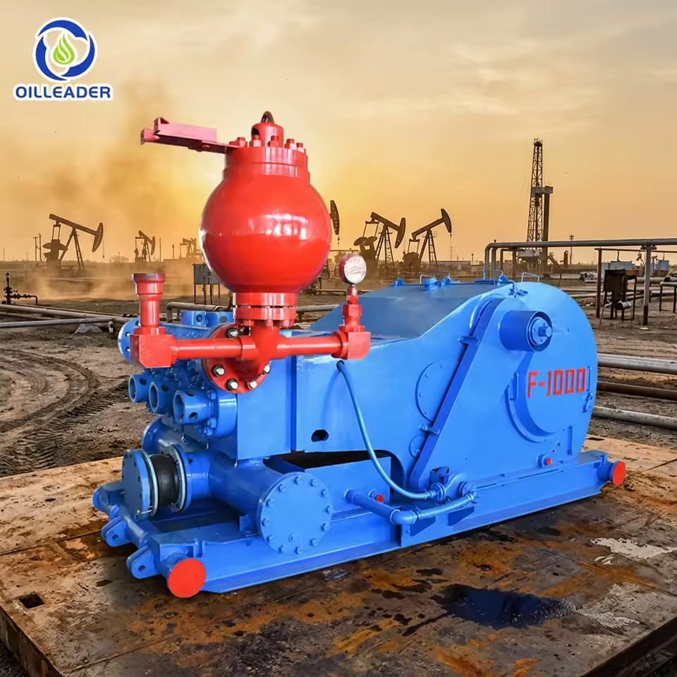 F-1000 Triplex Mud Pump for Oilfield Drilling Rig with High Pressure API Standard 1000HP 1 Year Warranty
