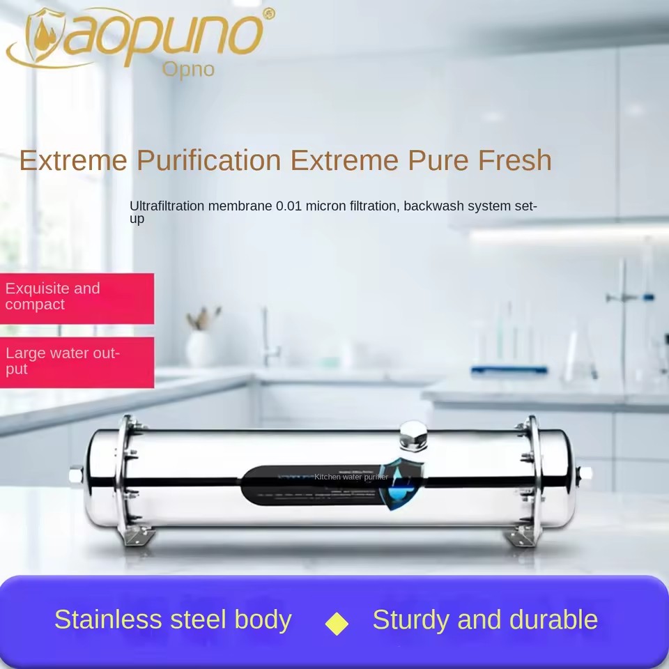 Household direct drinking tap water central filter stainless steel high flow kitchen ultrafiltration whole house water purifier