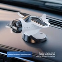 Photo-sensitive Solar-Powered Rotating Airplane Ornament Car-Mounted Center Console Decor Plastic Simplicity Style