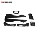 Dry Carbon Fiber Interior Trim Kit Seat Back Covers & Center Console Trim Set for BMW M2 G87 M3 G80 G81 M4 G82 G83