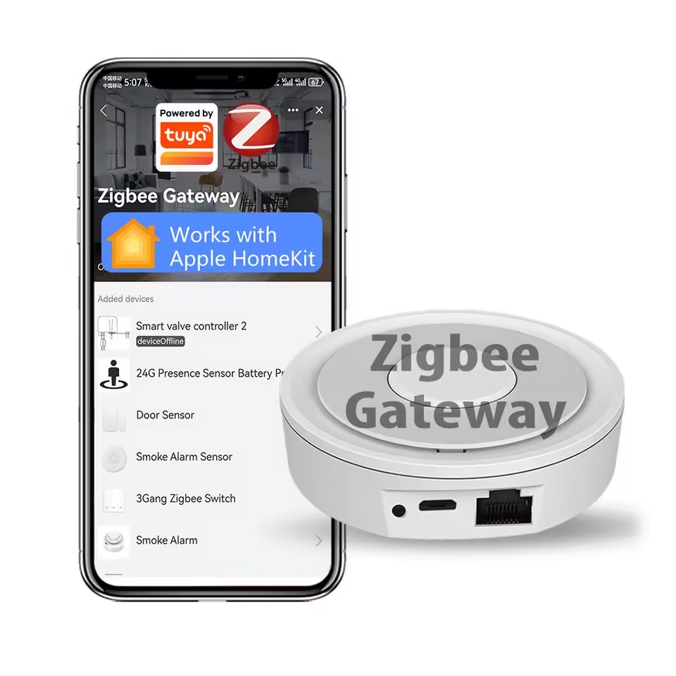 ZB-WG-4 Homekit Tuya Zigbee 3.0 2.4G WiFi Gateway Smart Home Bridge Hub with App Control Supporting Voice Control Google Alexa