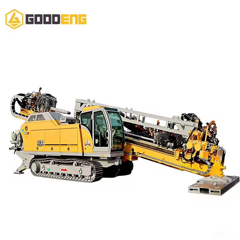 G130 HDD Rig 60 Ton 45 Horizontal Directional Drilling Rig Euro V Diesel Engine High Torque Mud Pump for Trenchless