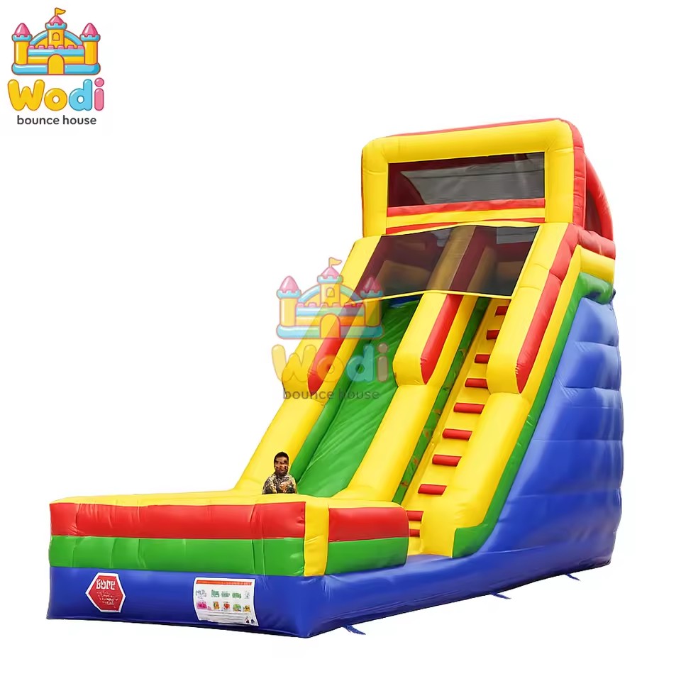 Inflatable Bounce Slide Combo for All Ages, Commercial 0.55mm PVC, High-Strength Construction, EN14960 Compliant, Durable