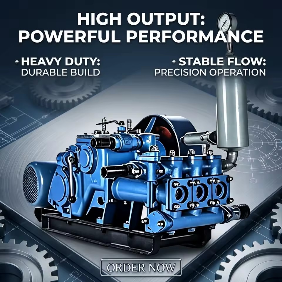 BW250 Heavy Duty Oilfield Mud Pump High Efficiency Slurry Pump for Petroleum Drilling