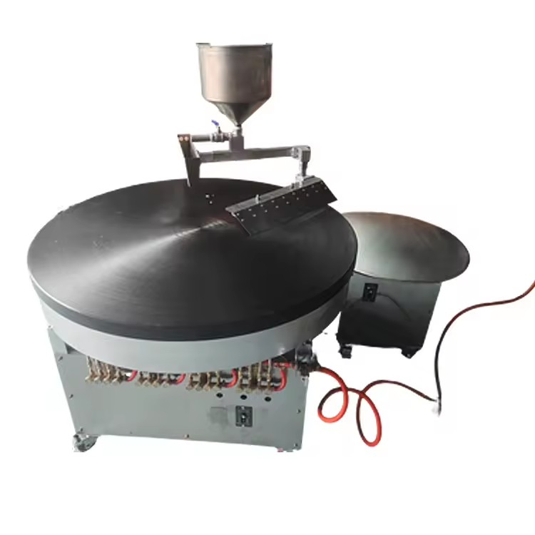 Multifunctional Automatic Kunafa Making Machine Motor 50-100kg/h Capacity Gas/Electric Heating Adjustable Thickness Dough