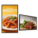 21.5-98 Inch Wall Mount Digital Menu Board for Restaurants Stores Advertising Screen Android 4GB + 32GB LCD Advertising Screen
