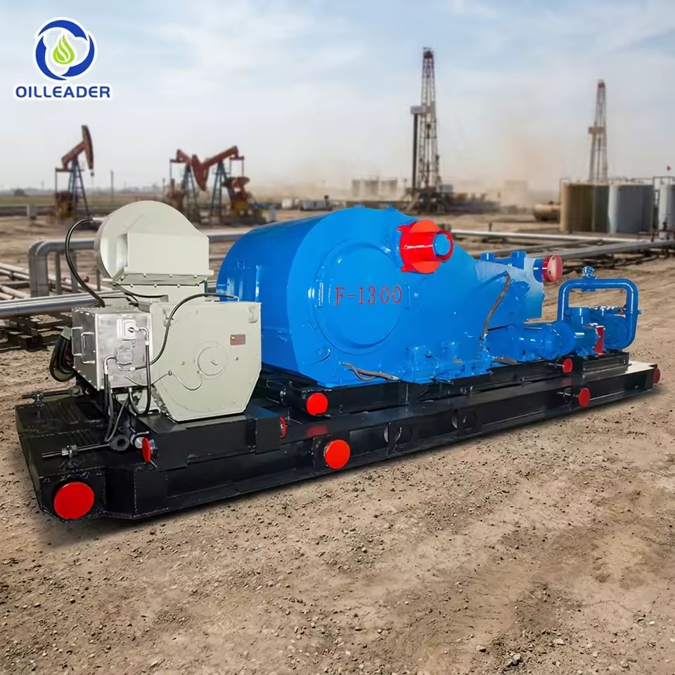F1300 Triplex Mud Pump Single Pump Diesel/Electric Driven ISO Certified Brand Oilfield Deep Well Drilling Rigs High
