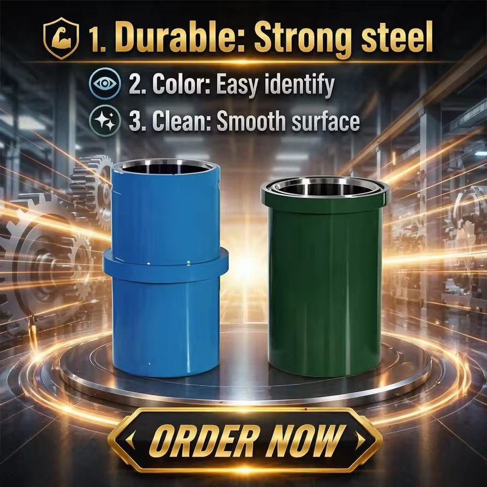 DJ Factory Direct Supply Double Metal Mud Pump Liners Custom Size Cylinder Sleeve for Petroleum Exploration
