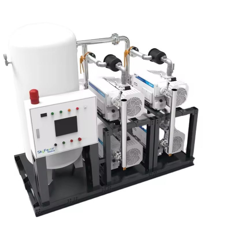 Central Vacuum System Rotary Vane Vacuum Pump for Medical Gas Pipeline System Efficient Vacuum Suction Devices
