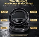DJ Wear Resistant Mud Pump Shaft Oil Seal for Drilling & Exploration NBR Rubber Multi Sizes 1 Year Warranty