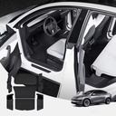 For Tesla Model 3 Y Juniper Highland 2025 Custom Fit Leather Full Coverage Waterproof Anti Slip All Weather Cargo Interior Liner