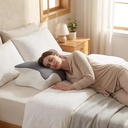 YUE RISE Modern Customizable Memory Foam Ergonomic Support Butterfly Shape Cervical Bed Pillows for Side Back Stomach Sleepers