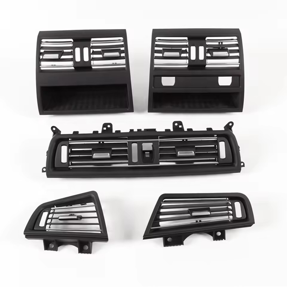 LHD Front Central Left Right Rear AC Conditioner Chromed Air Vent Grille Outlet Panel for BMW 5 Series F10 F11 2010-2017