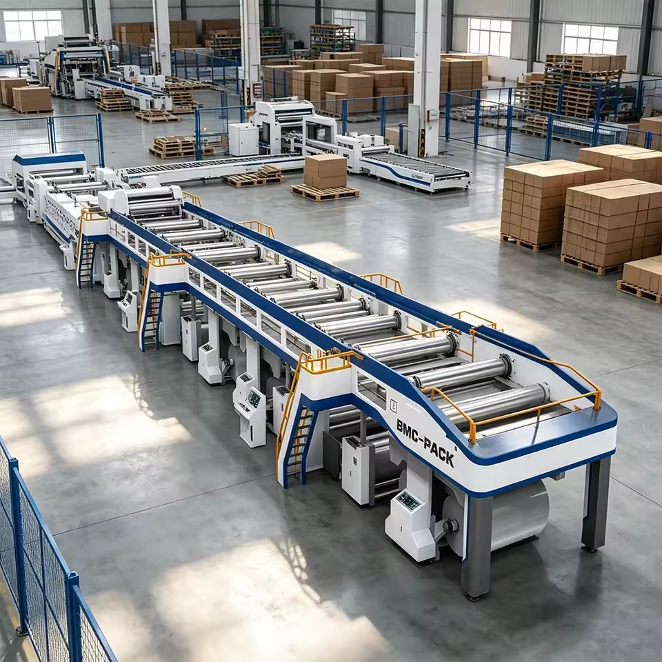 Precision Processing 3 5 7 Layer Corrugated Paperboard Production Line Fully Automatic Corrugated Board Making Unit