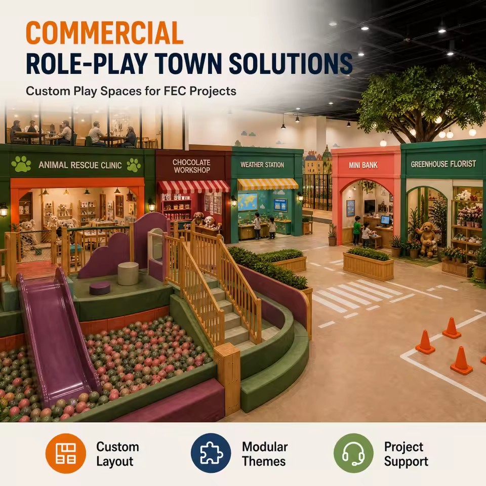 Animal Rescue Indoor Play Area Chocolate Weather Ball Pit Interactive Discovery Center Shopping Mall FEC Project