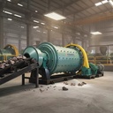 Factory Price 0.65-2t/h 900x1800 Limestone Stone Mine Ball Mill Grinding Machine with Motor & Gear