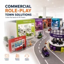 Commercial Children Indoor Playground Equipment Info Desk Science Fashion Role Play City Modular Activity Zones